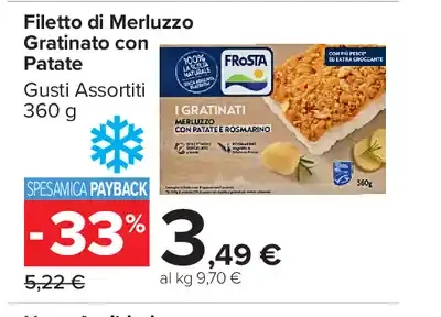 Filetto di merluzzo gratinato