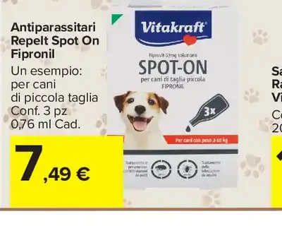 Antiparassitari Repell Spot On Fipronil