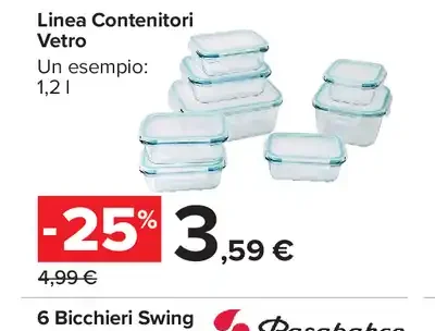 Linea contenitori Vetro