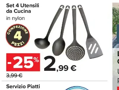 Set utensili da cucina in nylon