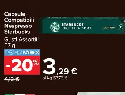 Capsule compatibili Nespresso Starbucks