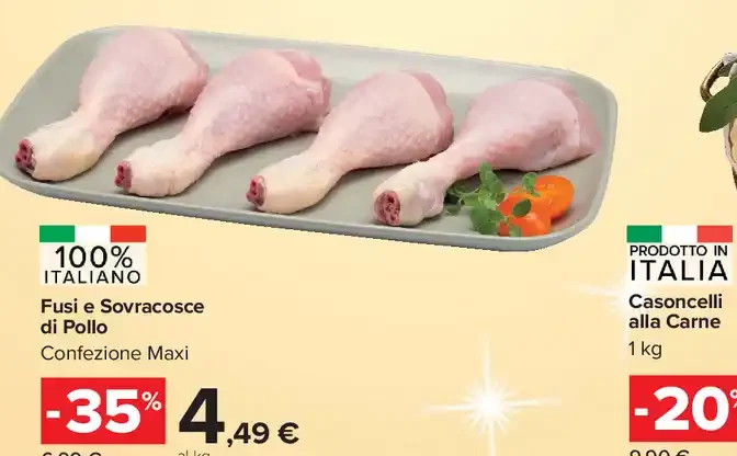 Fusi e sovracosce di pollo
