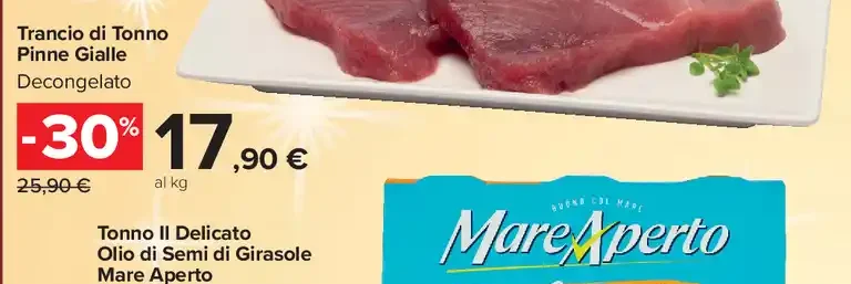 Trancio di tonno pinne gialle