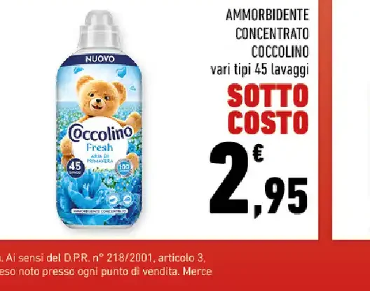 Ammorbidente concentrato Coccolino