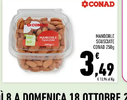 Mandorle sgusciate Conad