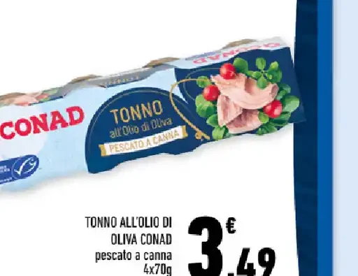Tonno all'olio di oliva Conad