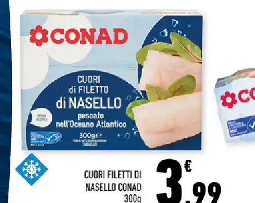 Cuori filetti di nasello Conad