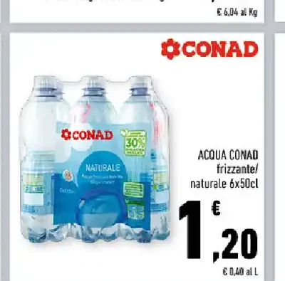 Acqua frizzante Conad