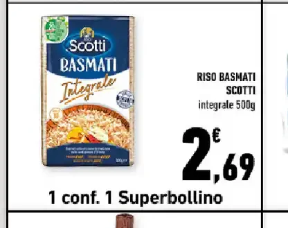 Riso basmati Scotti integrale 500 g