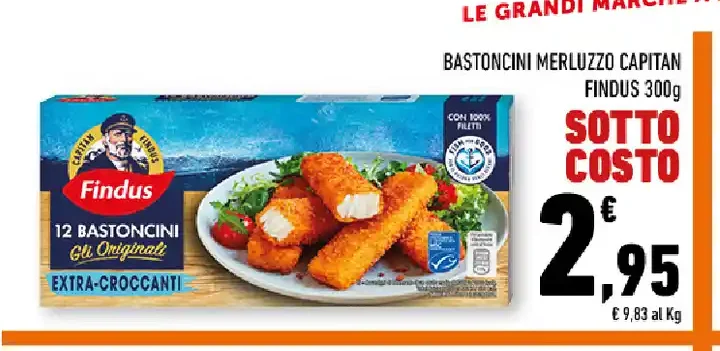 Bastoncini merluzzo Capitan Findus 300 g