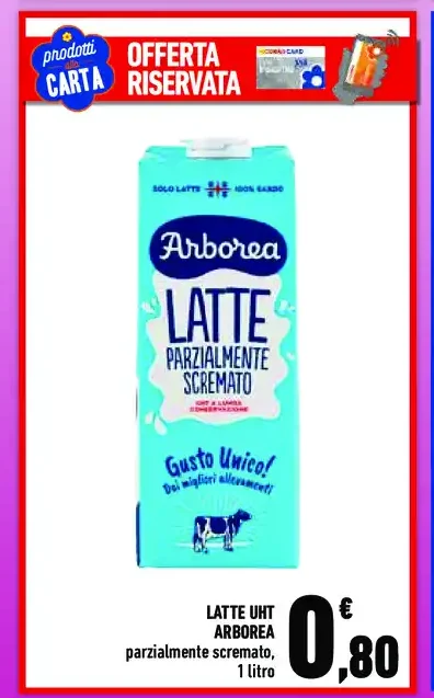Latte parzialmente scremato