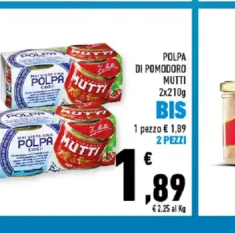 Polpa di pomodoro Mutti 2x210g