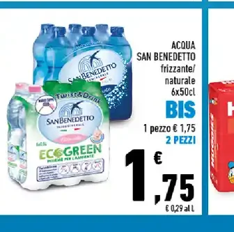 Acqua San Benedetto frizzante/naturale 6x50cl