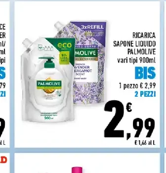 Ricarica sapone liquido Palmolive 900ml