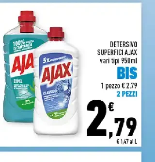 Detersivo superfici Ajax 950ml