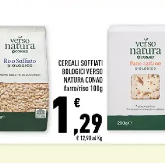 Cereali soffiati biologici Verso Natura Conad