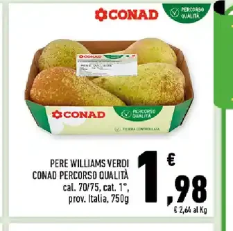 Pere Williams verdi Conad