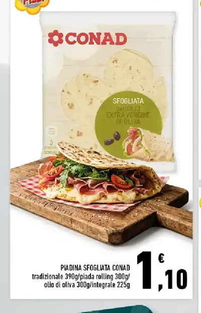 Pia piadina sfogliata
