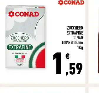 Zucchero extrafine Conad