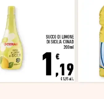 Succo di limone di Sicilia Conad