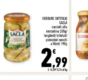 Verdure sottolio Saclà