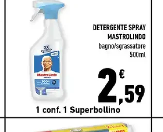 Detergente spray Mastro Lindo 500 ml