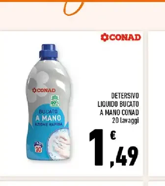 Detersivo liquido bucato a mano Conad 20 lavaggi