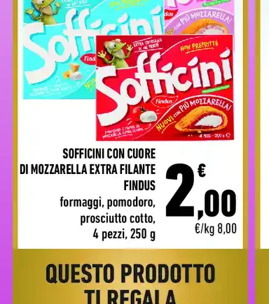 Sofficini con cuore di mozzarella