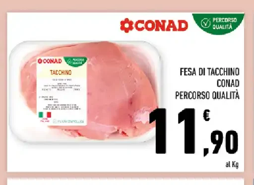 Fesa di tacchino Conad Percorso Qualità