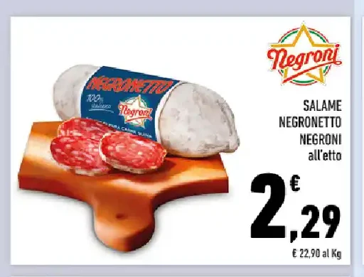Salame Negronetto Negroni