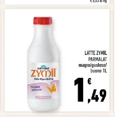 Latte Zymil Parmalat