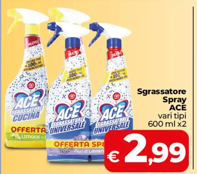 Sgrassatore spray Ace