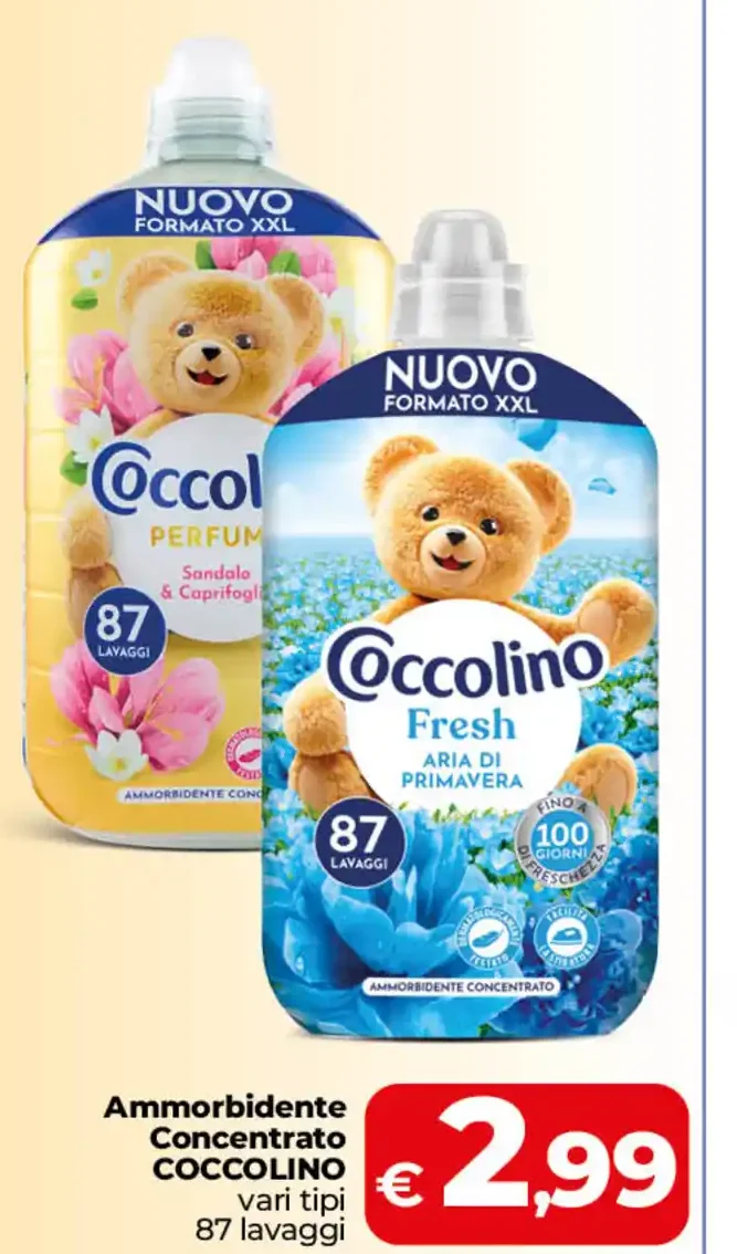 Ammorbidente concentrato Coccolino