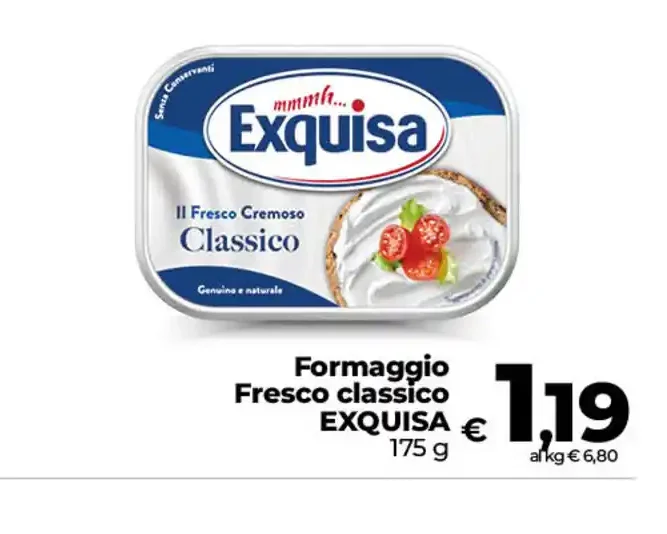 Formaggio fresco classico Exquisa