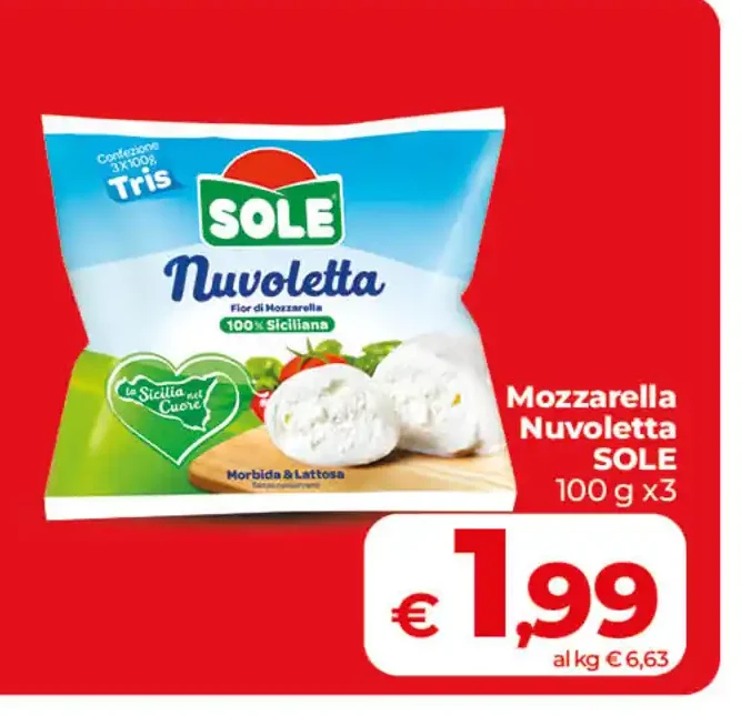 Mozzarella Nuvoletta Sole