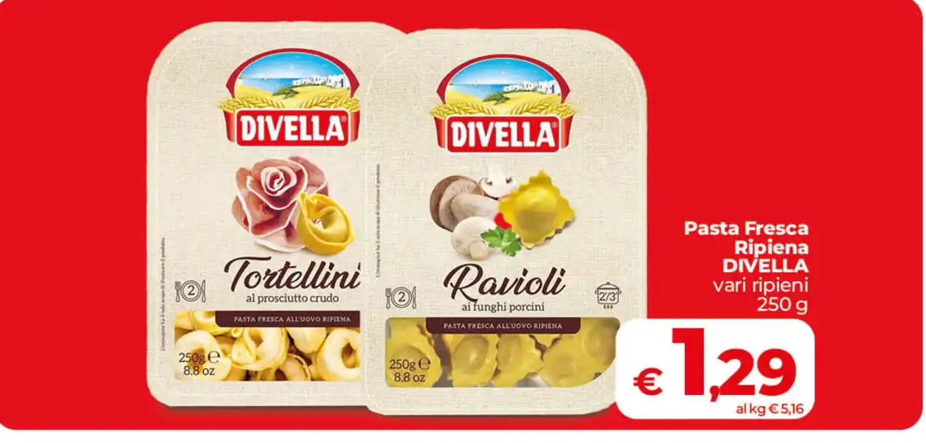 Pasta fresca ripiena Divella
