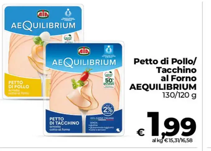 Petto di pollo/tacchino al forno Aequilibrium