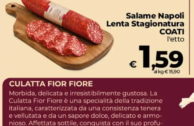 Salame Napoli lenta stagionatura Coati