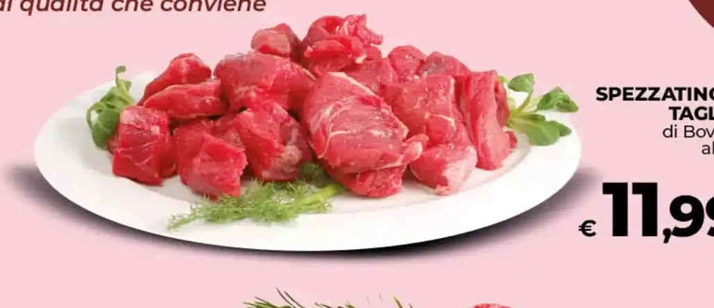 Spezzatino II taglio di bovino
