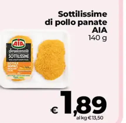 Sottilissime di pollo panate AIA