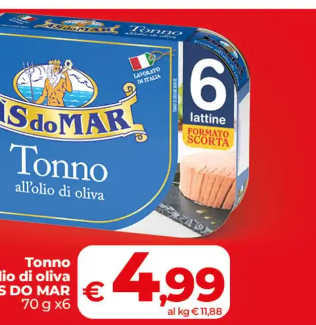 Tonno all'olio di oliva
