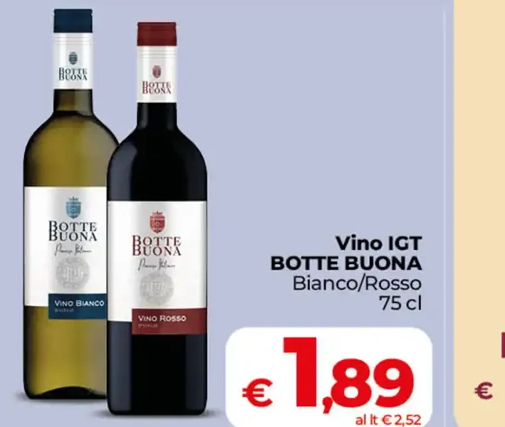 Vino IGT Botte Buona Bianco/Rosso