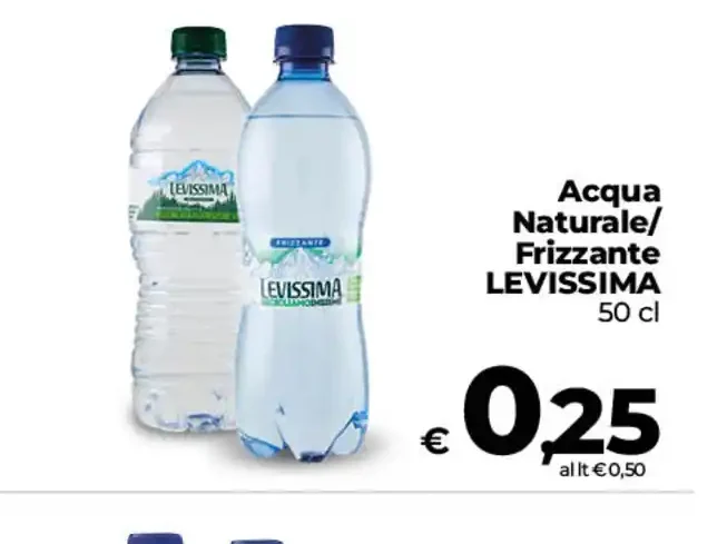 Acqua Levissima Naturale/Frizzante