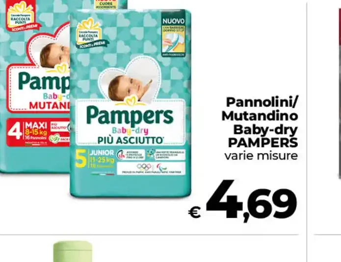 Pannolini/mutandino Pampers Baby-Dry
