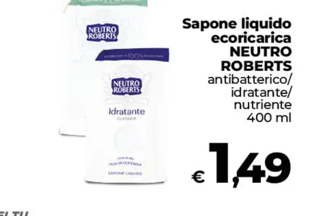 Sapone liquido ecobric Neutro Roberts