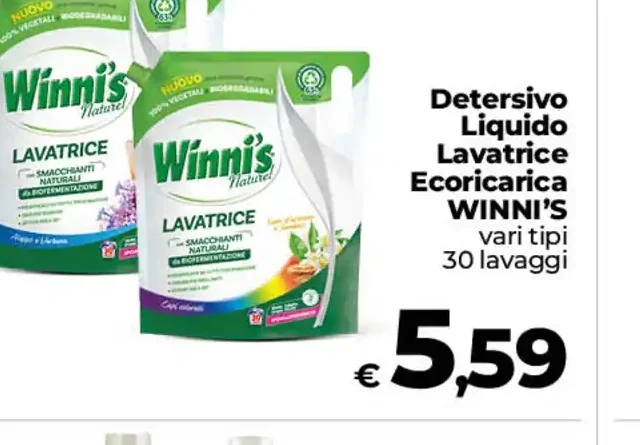 Detersivo liquido lavatrice Winnis