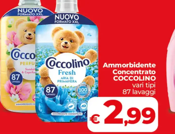 Ammorbidente concentrato Coccolino