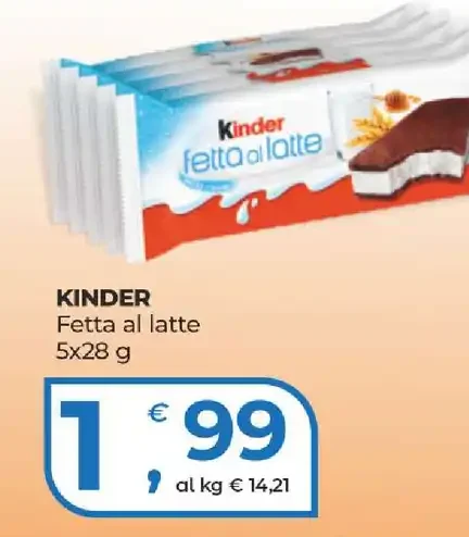 Kinder Fetta al latte
