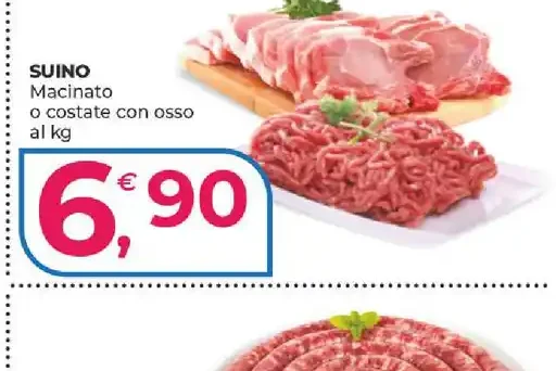 Macinato o costato di suino