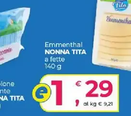 Emmenthal a fette